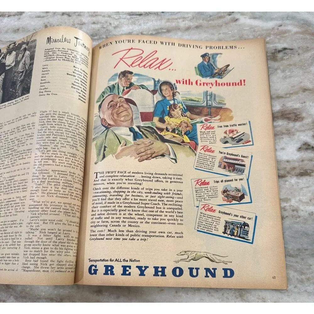 Vtg Screen Stories Magazine Sept. 1948 Betty Grable Ads Movies +